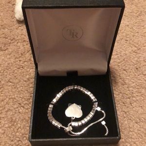 Things remembered heart with stones bracelet.